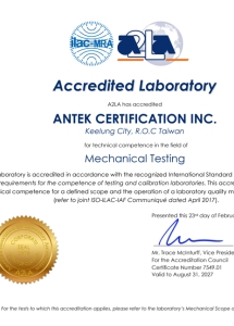 Accredited Laboratory
